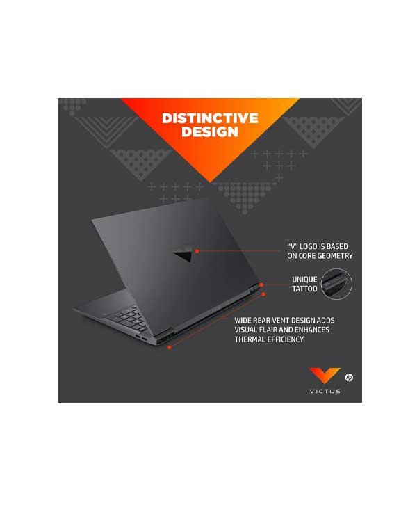 HP VICTUS GAMING 16-144Hz Laptop Performance Blue Ryzen 5 5600H 8GB 512GB SSD RTX3050 4GB W10 16.1" FHD Display