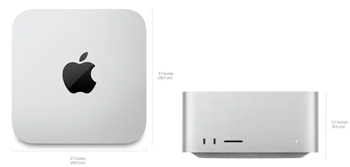 Mac Studio M2 Max M2 Ultra Size | MC Solution BD