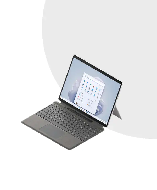 Surface Pro 9 | 13” PixelSense Flow | 12th Gen Core i5-1235U | 8GB RAM | 128GB SSD | Intel Iris Xe