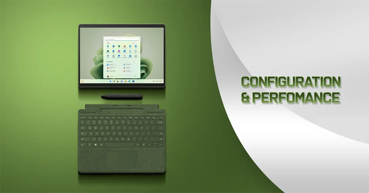 Microsoft Surface Pro 9 (2022 - 2023) - Review 5 config performance