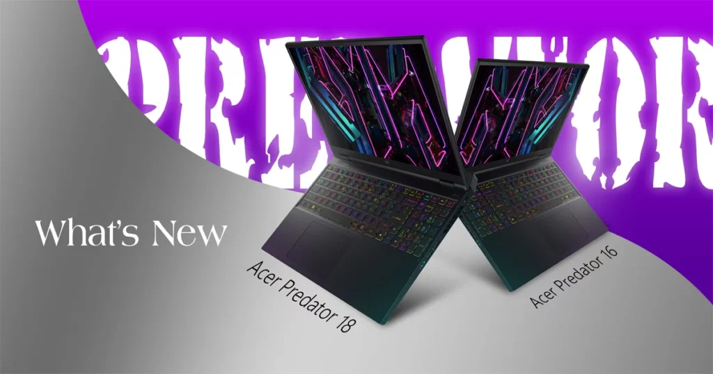 Acer Predator 16 18 whats new