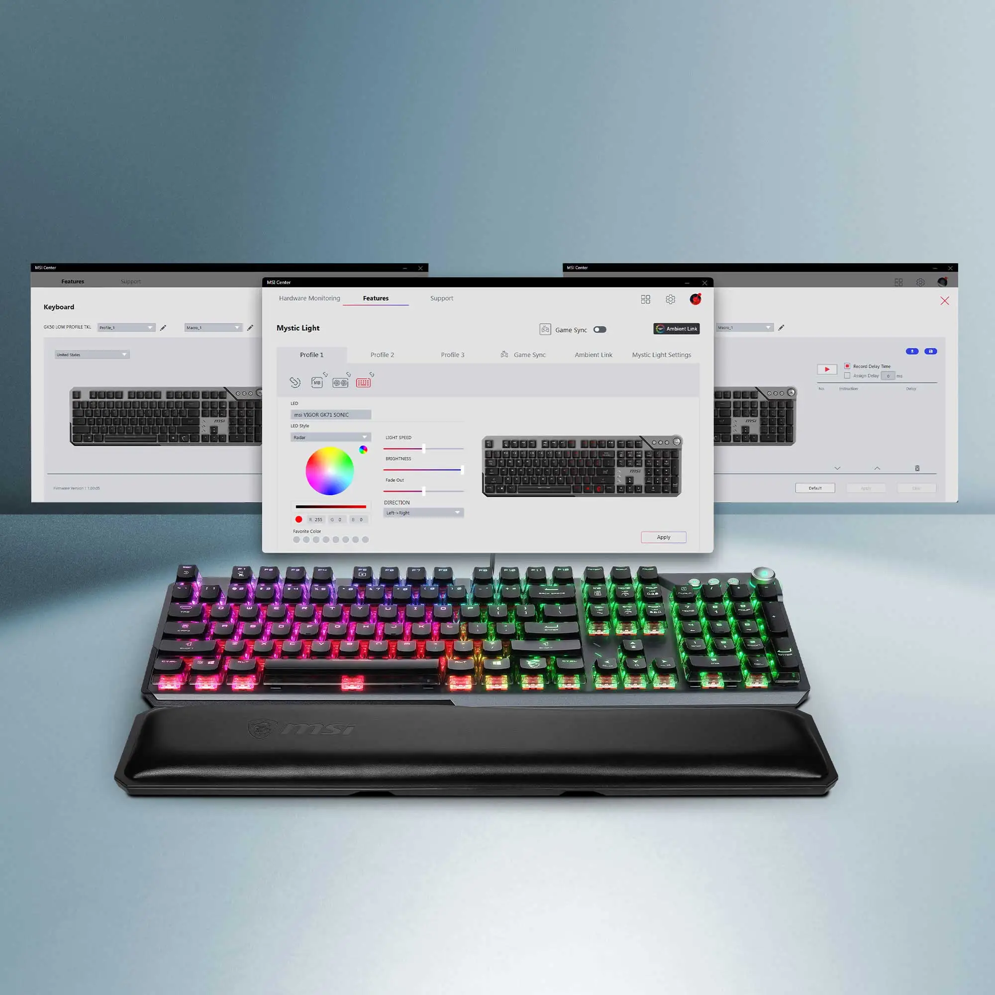 msi Vigor GK71 Sonic 3 ONBOARD PROFILES