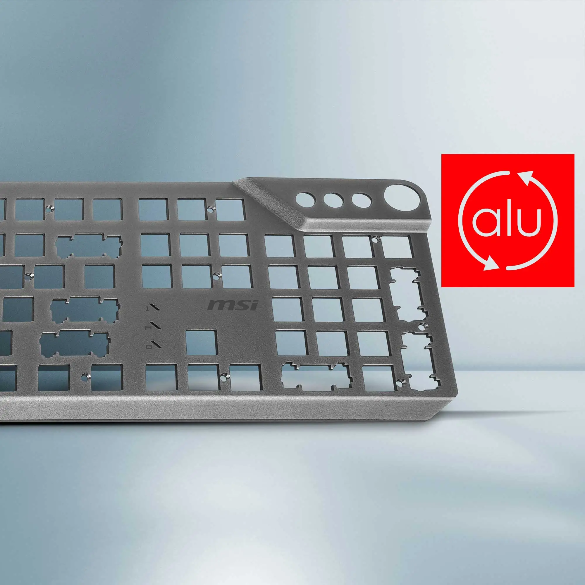 msi Vigor GK71 Sonic AIRCRAFT GRADE ALUMINUM ALLOY TOP