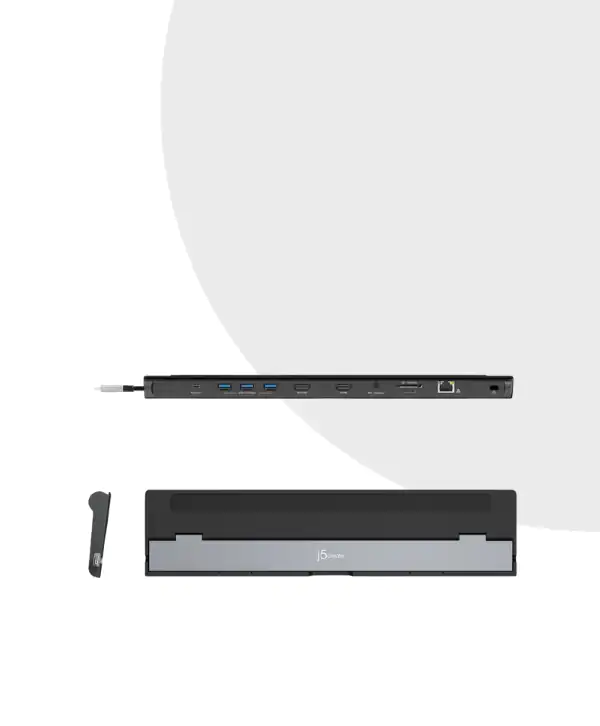 j5create USB-C Dual HDMI Docking Station 13-in-1 | DisplayPort Alt Mode | USB Power Delivery Compatible 6 j5create USB-C Dual HDMI Docking Station 13-in-1 | MC Solution BD