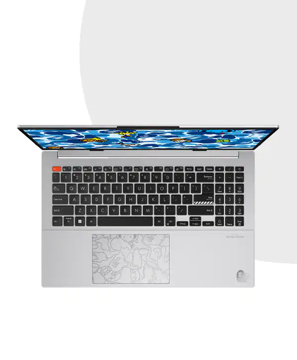 Asus VivoBook S 15 OLED Bape Edition K5504VA | 15.6'' 2.8K 120Hz OLED | 13th Gen Intel Core i9-13900H | 16GB RAM | 1TB SSD | Intel Iris Xe | W11 21-offer 8 ASUS Vivobook S 15 OLED BAPE Edition K5504 Blue Camo Bundle with Cool Silver Price in Bangladesh | MC Solution BD