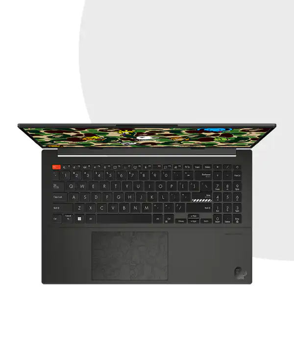 Asus VivoBook S 15 OLED Bape Edition K5504VA | 15.6'' 2.8K 120Hz OLED | 13th Gen Intel Core i9-13900H | 16GB RAM | 1TB SSD | Intel Iris Xe | W11 21-offer 7 ASUS Vivobook S 15 OLED BAPE Edition K5504 Green Camo Bundle with Midnight Black Price in Bangladesh | MC Solution BD