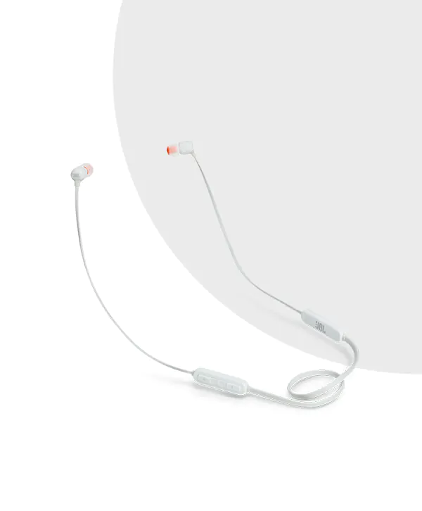 JBL Tune 160BT by Harman Pure Bass Wireless in-Ear Headphones with Mic (White) | MC Solution BD