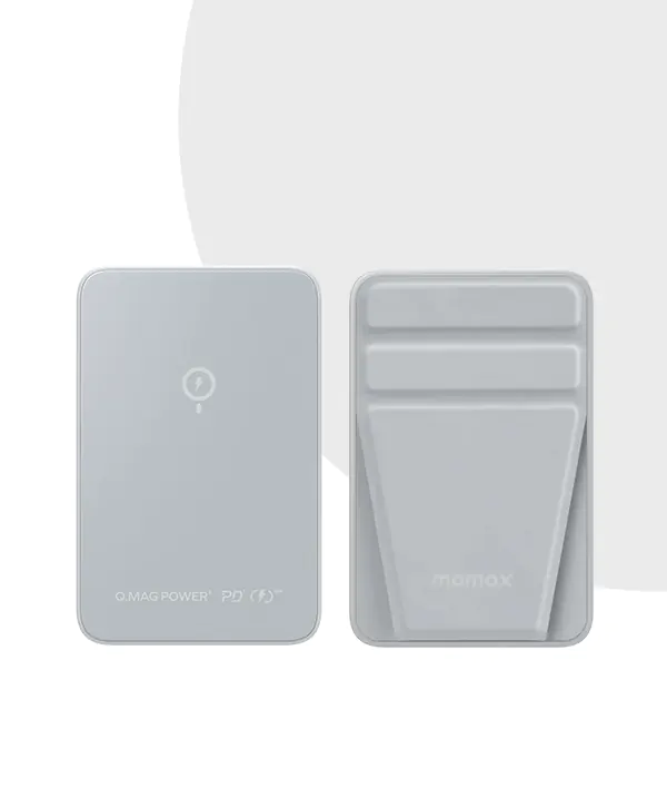 Momax Q.Mag Power 9 PD 20W 5000mAh Magnetic Wireless Charging Power Bank with Stand (IP109) | MC Solution BD
