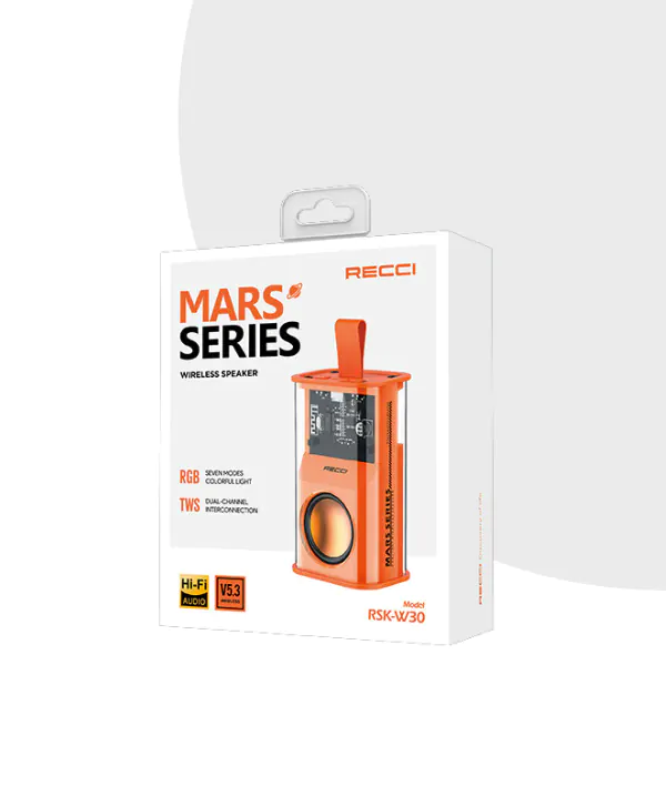 RECCI RSK-W30 Mars Transparent Wireless Speaker price in Bangladesh | MC Solution BD