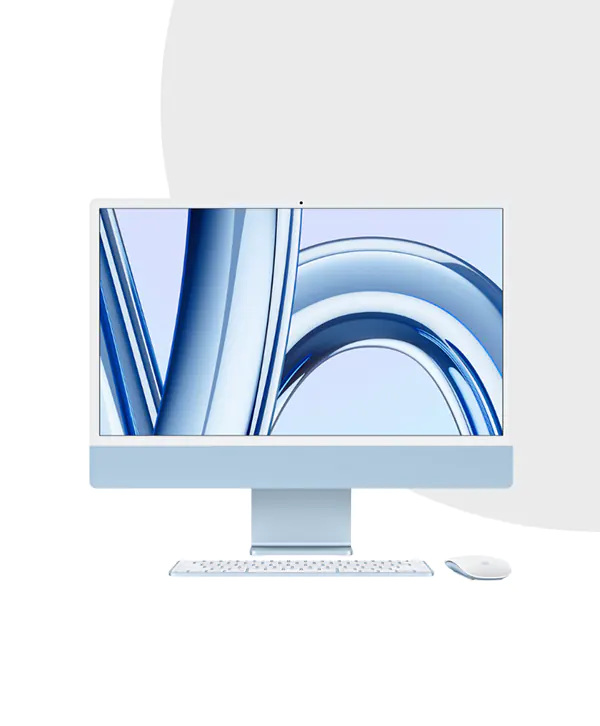 Apple iMac M3 2023 | 24-inch 4.5K | M3 Chip | 8-core CPU | 8-core GPU | 8GB Ram | 256GB SSD | MQRC3LL/A MQRC3ZP/A