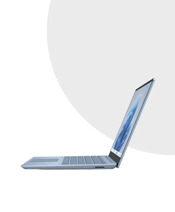 Microsoft Surface Laptop Go 3 XK1 | 12.4” PixelSense | 12th Gen Intel® Core™ i5-1235U | 8GB RAM | 256GB SSD | Iris Xe Graphics | W11 | Ice Blue 5 Microsoft Surface Laptop Go 3 Ice Blue price in Bangladesh | MC Solution BD