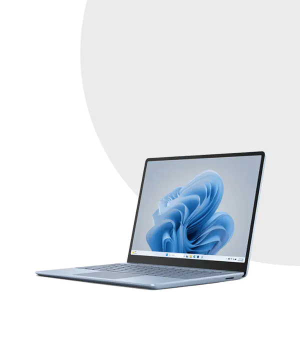 Microsoft Surface Laptop Go 3 XK1 | 12.4” PixelSense | 12th Gen Intel® Core™ i5-1235U | 8GB RAM | 256GB SSD | Iris Xe Graphics | W11 | Ice Blue