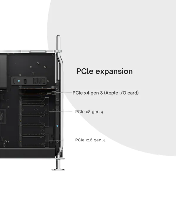 Apple Mac Pro Tower with Feet | M2 Ultra 19 Apple Mac Pro 2023 Tower with Feet M2 Ultra Chip price in Bangladesh | MC Solution BD