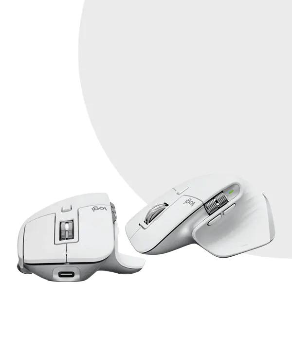 Logitech MX Master 3S for Mac side front view Pale Gray price in Bangladesh MC Solution BD