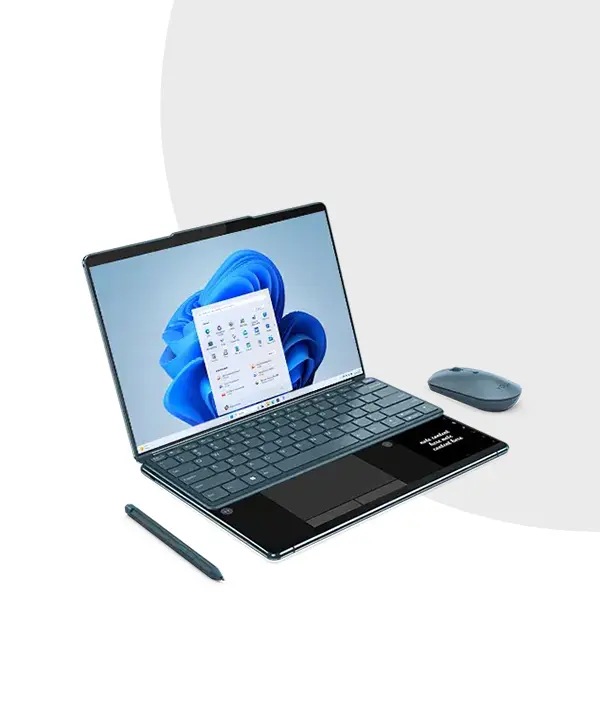 YOGA BOOK 9 2AMJ | DUAL 13.3" 2.8K T-SCREEN | 14th Gen Core Ultra 7-155H | 32GB Ram | 1TB SSD | Iris Xe | W11 6 Lenovo Yoga Book 9i 13 inch 2024 14th Gen Intel Ultra Laptop Price in Bangladesh MC Solution BD