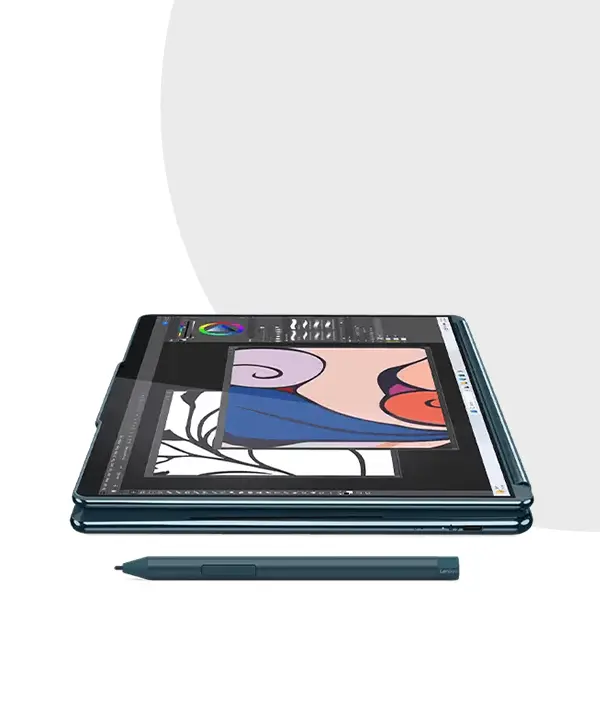 YOGA BOOK 9 2AMJ | DUAL 13.3" 2.8K T-SCREEN | 14th Gen Core Ultra 7-155H | 32GB Ram | 1TB SSD | Iris Xe | W11 8 Lenovo Yoga Book 9i 13 inch 2024 14th Gen Intel Ultra Laptop Price in Bangladesh MC Solution BD