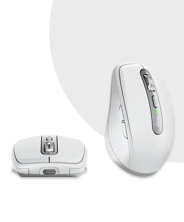 Logitech Master Series MX ANYWHERE 3S Compact Wireless Performance Mouse 27 Logitech MX ANYWHERE 3S Pale Grey