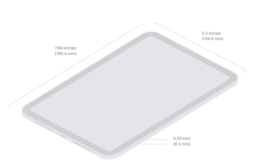 Apple iPad Mini 7 | 8.3 Inch | A17 Pro | 128GB WiFi 19 Apple iPad mini 7 price in Bangladesh | Size and Weight Apple iPad mini 7th Gen 2024