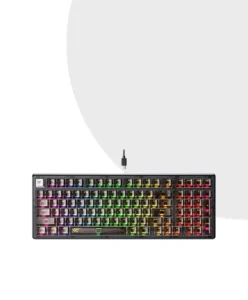 Havit KB875L Gamenote Usb To Type-c Rgb Backlit Custom Lighting Mechanical Keyboard With Transparent Key