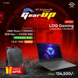Lenovo LOQ AUMJ 2023 Gaming Laptop MC Solution BD