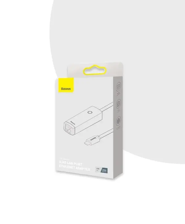 Baseus Lite Series RJ45 Lan Port Ethernet Adapter