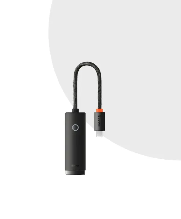 Baseus Hub Lite Series Ethernet Adapter Type-C to RJ45 LAN Port 100Mbps -Space Grey