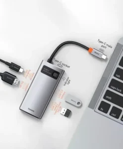 Baseus Metal Gleam Series 4-in-1 Multifunctional Type-C HUB Docking Station