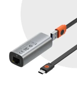 Baseus Steel Cannon Series Gigabit LAN Adapter USB-A to Type-C