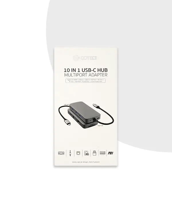 COTECi 10 in 1 USB-C HUB Multiport Adapter