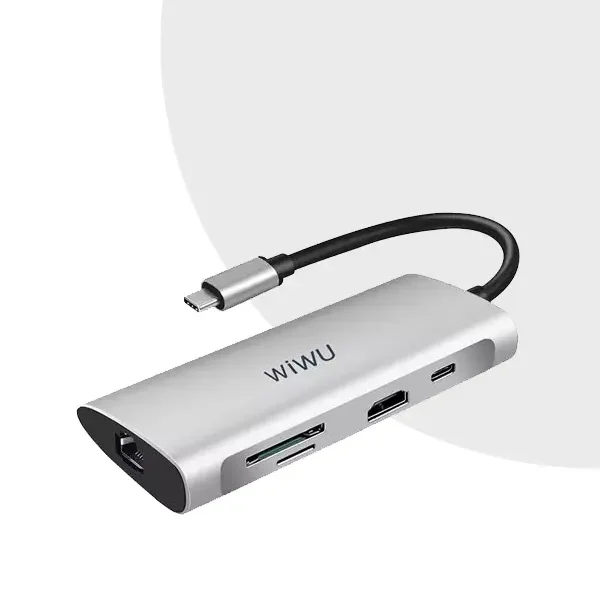WiWU Alpha 8 in 1 USB-C Hub A831HRT