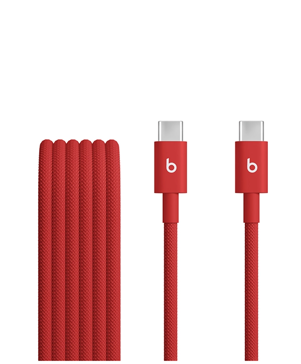 Beats USB‑C to USB‑C Woven Cable 1.5 m 5 ft Rapid Red MDGF4